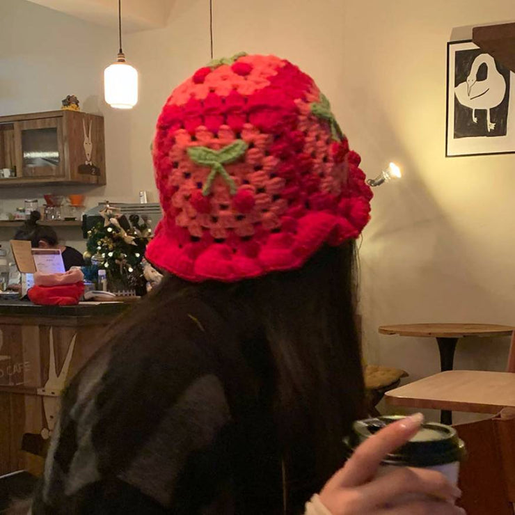 Cherry Pattern Bucket Hat