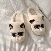 Lovely Owl Fluffy Slippers