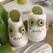 Fuzzy Frog Fluffy Slippers