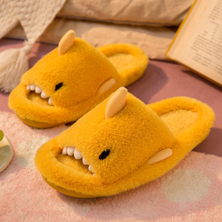 Cute Shark Fluffy Slippers