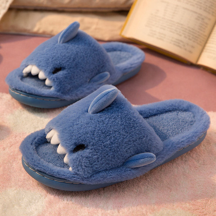 Cute Shark Fluffy Slippers
