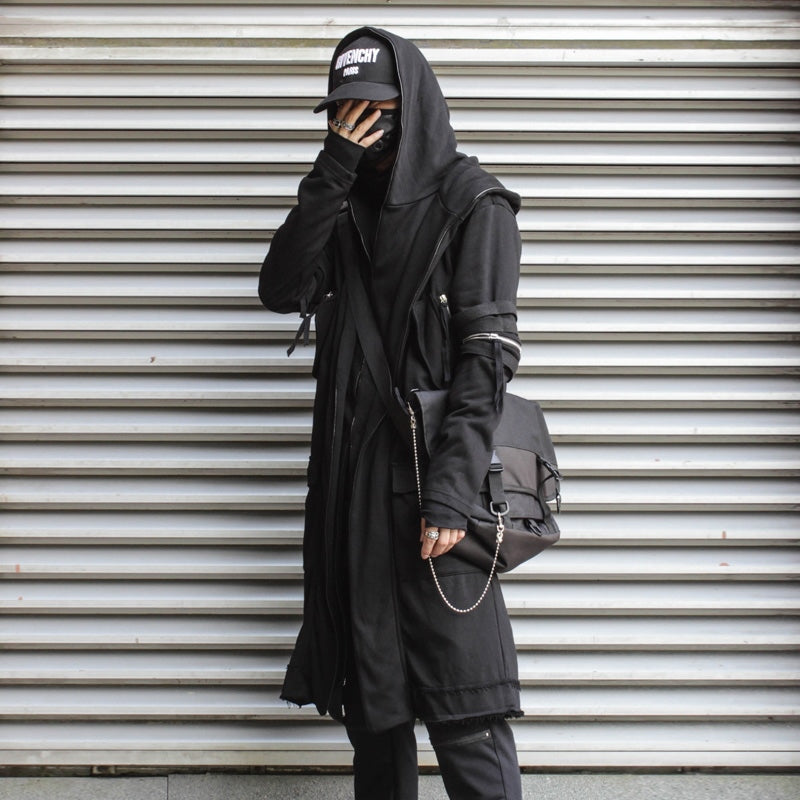 Longsleeve Hooded Techwear Coat