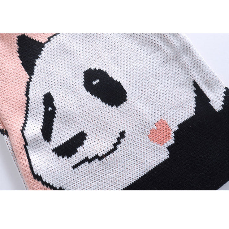 Cute Panda Kintting Shoulder Bag