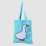 Cute Goose Kintting Shoulder Bag
