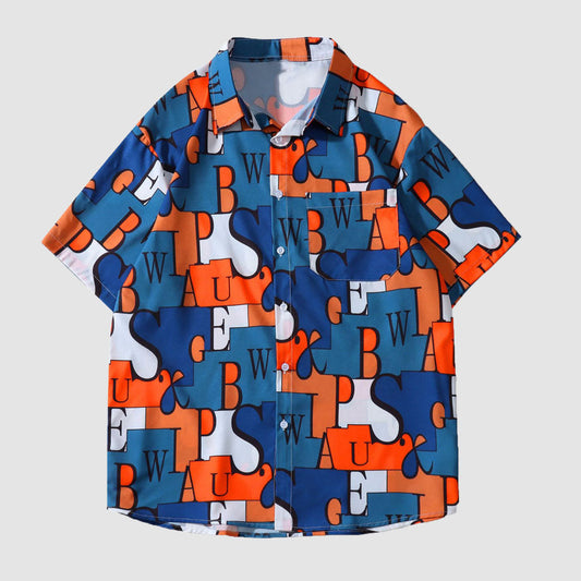 Alphabet Colorblock Shirt