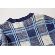Vintage Plaid Knit Sweater