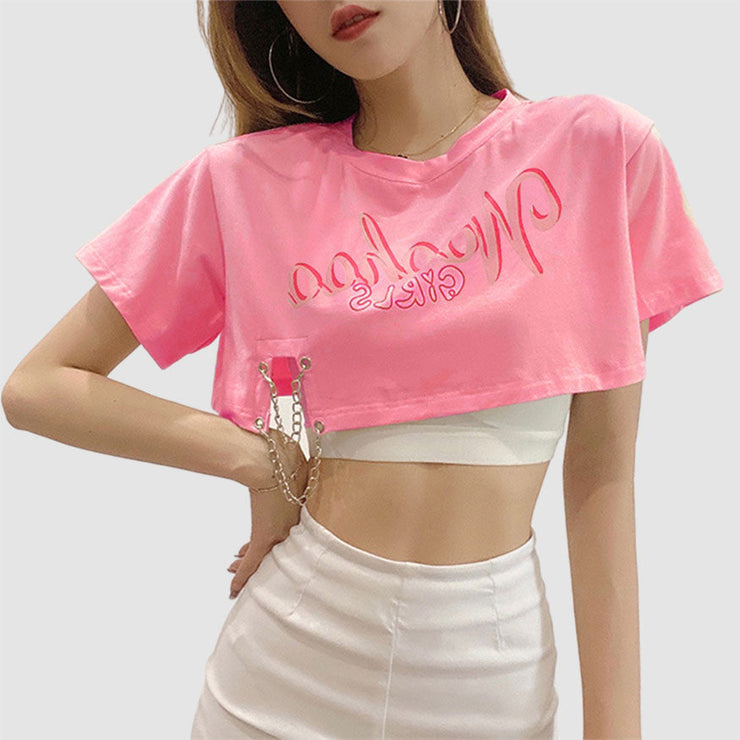 Two Piece Chain Crop Top
