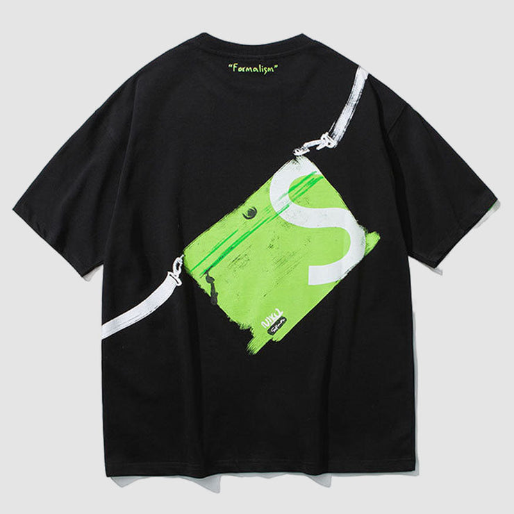 Stylish Bag Print T-Shirt