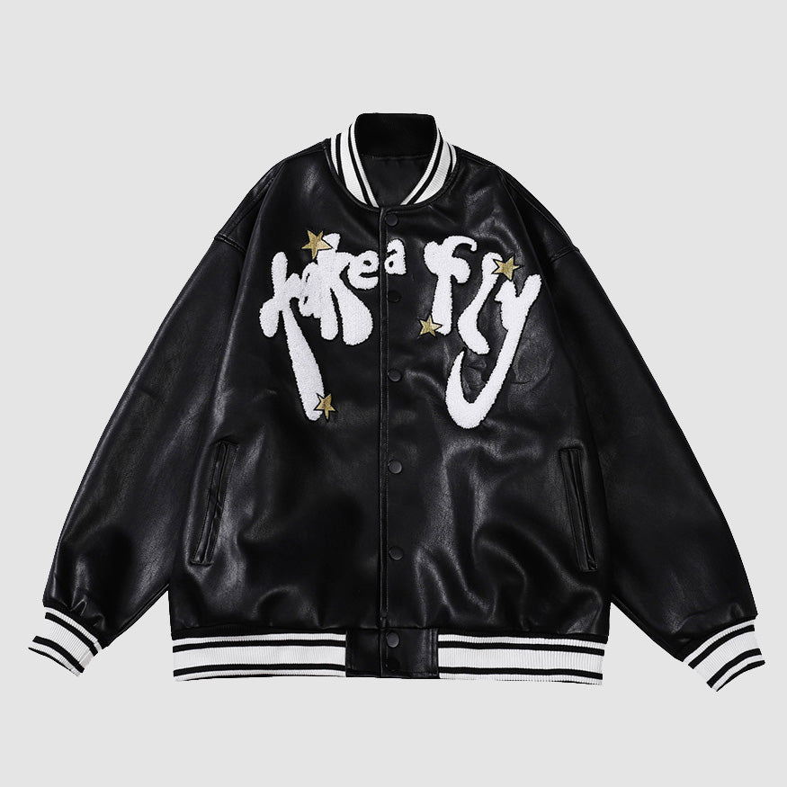 American Letter Embroidered Jacket