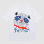 Panda Graffiti Print T-Shirt