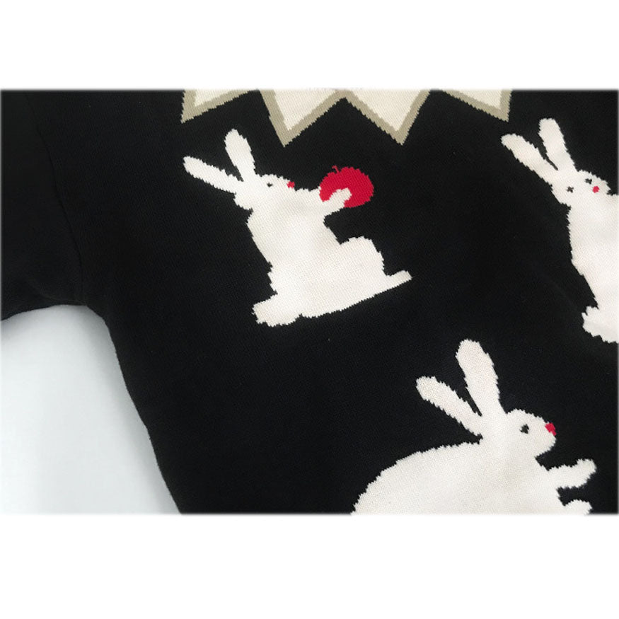 Mushroom Rabbit Pattern Sweater