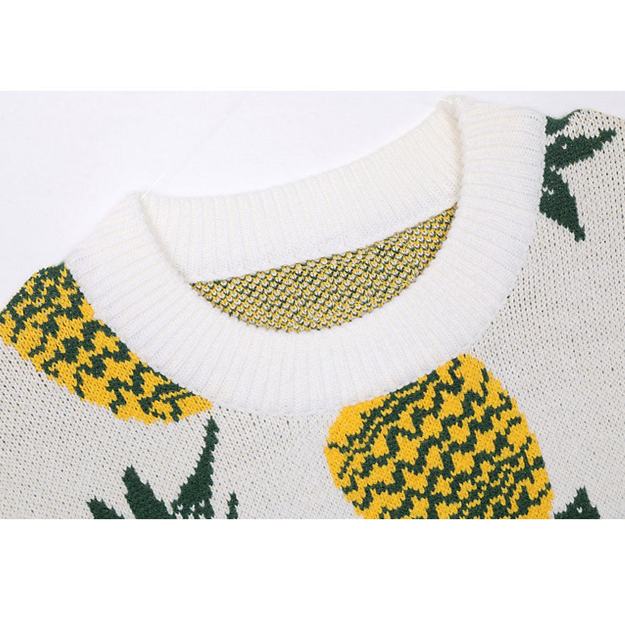 Cute Pineapple Pattern Sweater