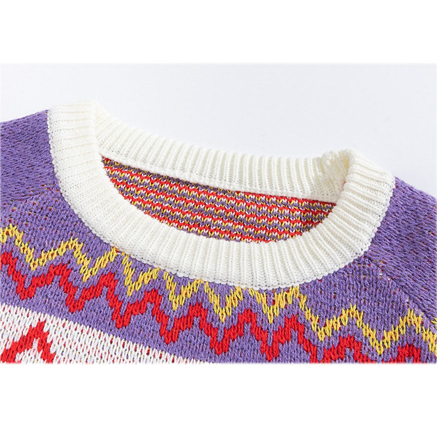 Vintage Fox Pattern Sweater