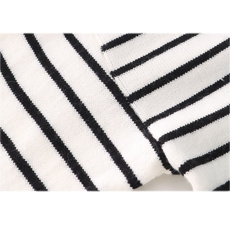 Classic Stripe Split Sweater