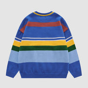 Cute Bear Stripe Pattern Sweater