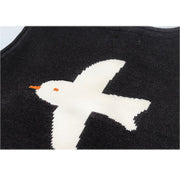 Bird Pattern Vest Sweater