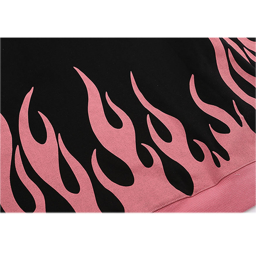 Stylish Flame Pattern Hoodies