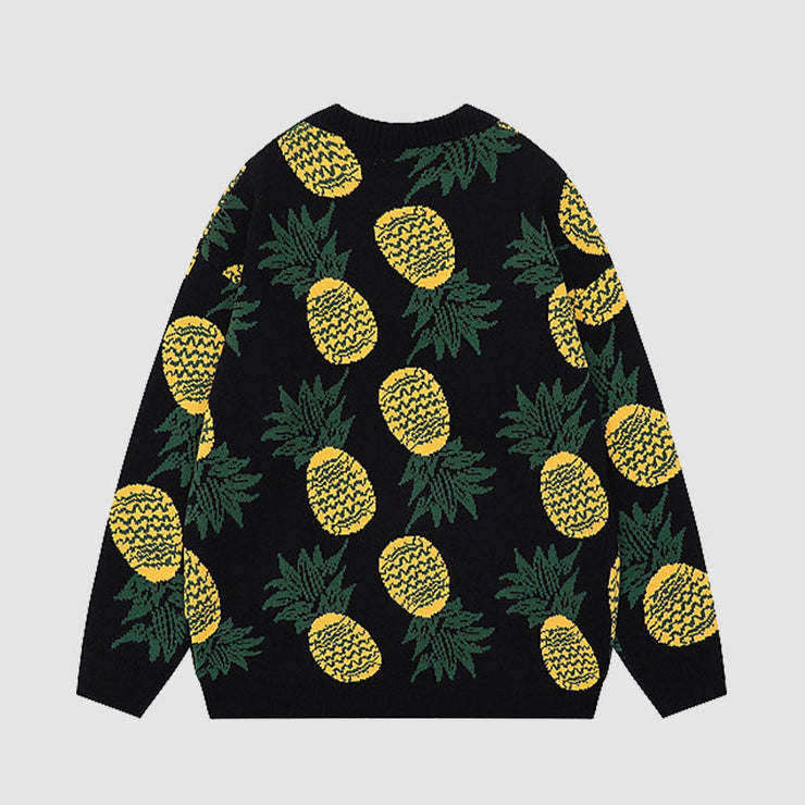 Cute Pineapple Pattern Sweater