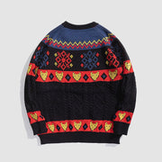 Vintage Fox Pattern Sweater