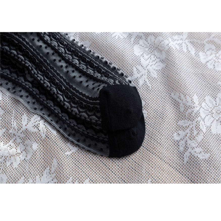 Striped Lace Lolita Socks