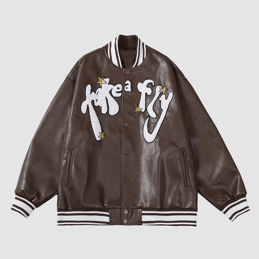 American Letter Embroidered Jacket