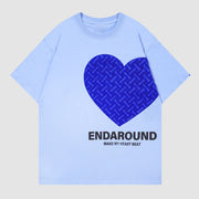 Weave Heart Pattern T-Shirt