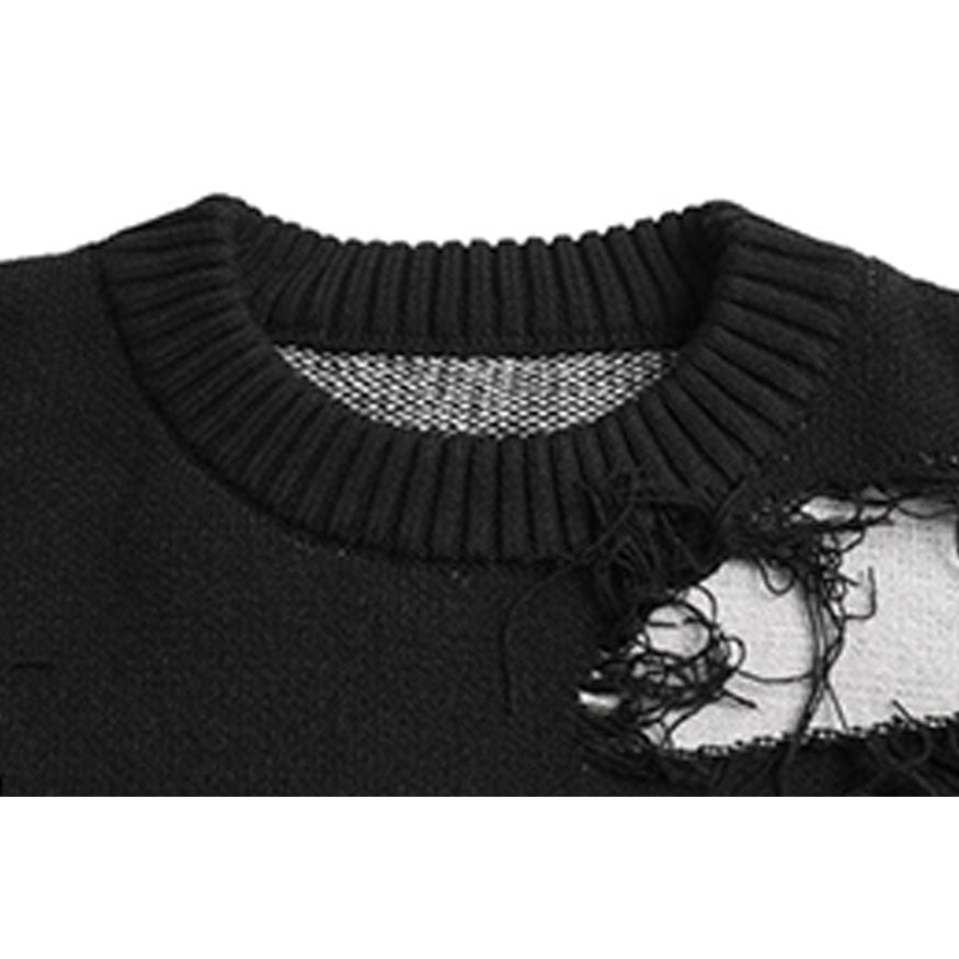 Tassel Rope Stitching Sweater