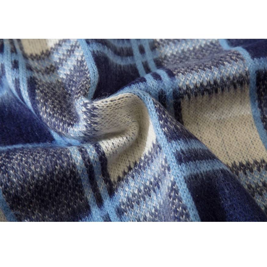 Vintage Plaid Knitted Sweater