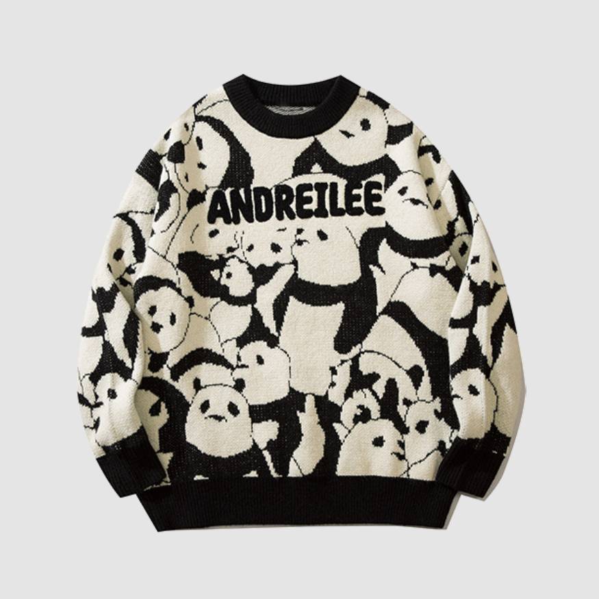 Lovely Panda Pattern Sweater