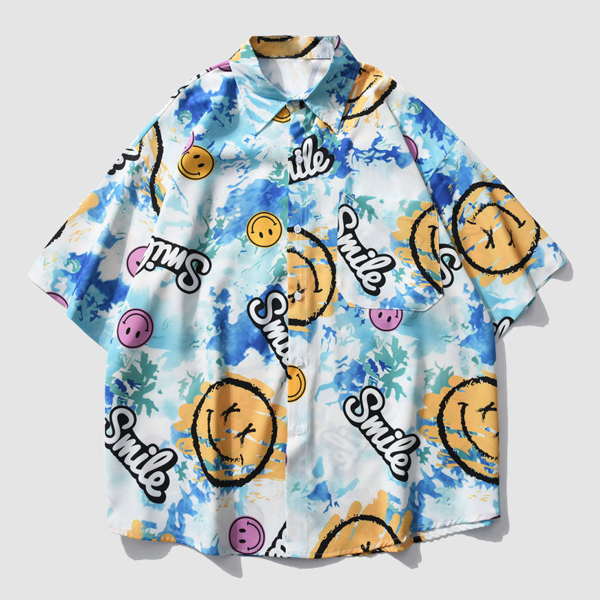 Smile Pattern Summer Shirt