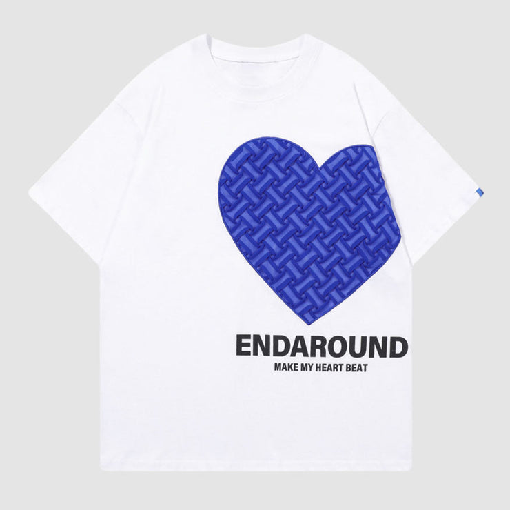 Weave Heart Pattern T-Shirt