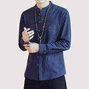 Kezumi Long Sleeve Shirt Blue
