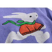 Scarf Rabbit Pattern Sweater