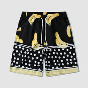 Two Piece Banana Print Shirt + Shorts