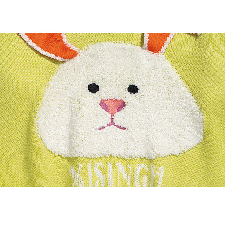 Funny Rabbit Head Pattern Sweater