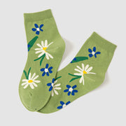 Tomato/Daisy Pattern Socks
