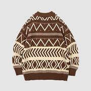 Vintage Geometric Pattern Sweater