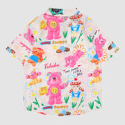 Sweet Bear Print Summer Shirt
