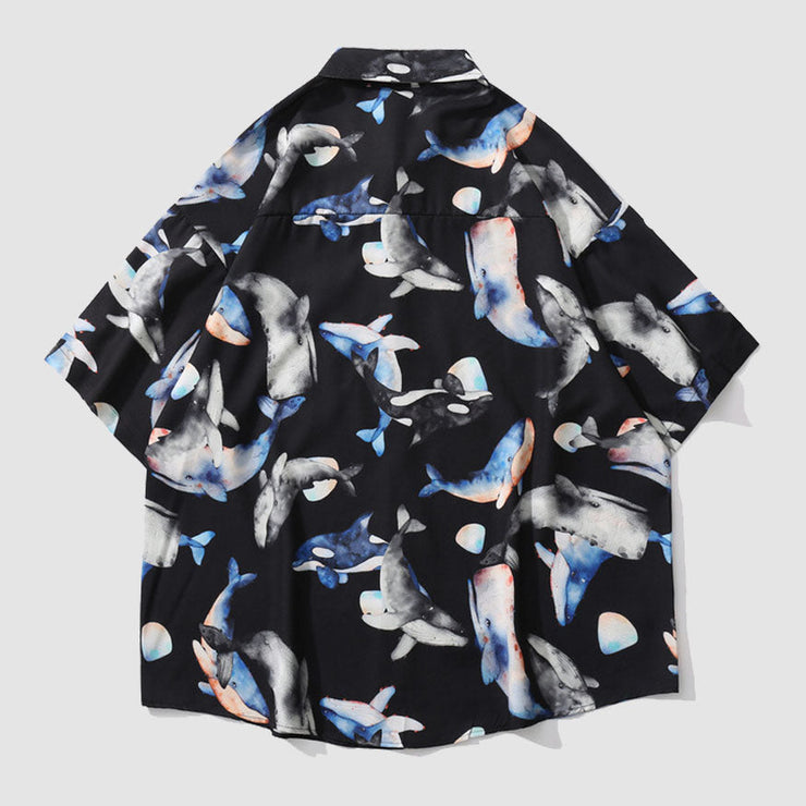 Shark Print Summer Shirt