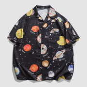 Planet Print Summer Shirt