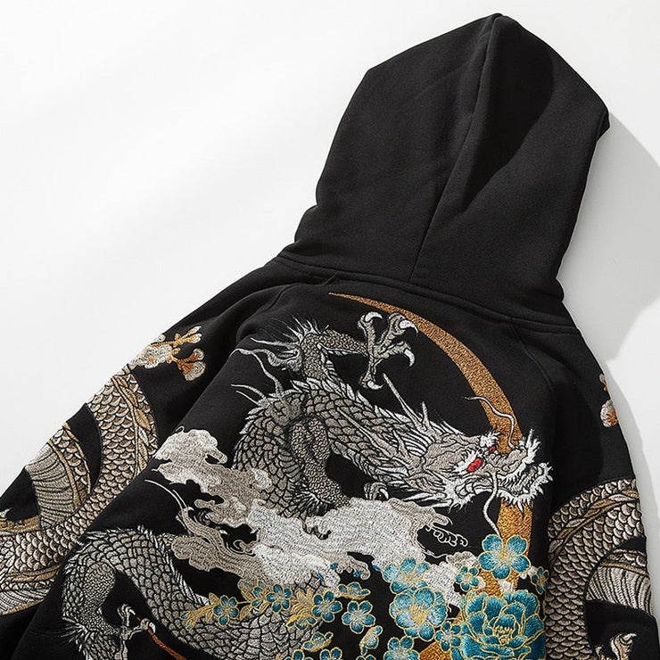 Dragon Embroidered Hoodie