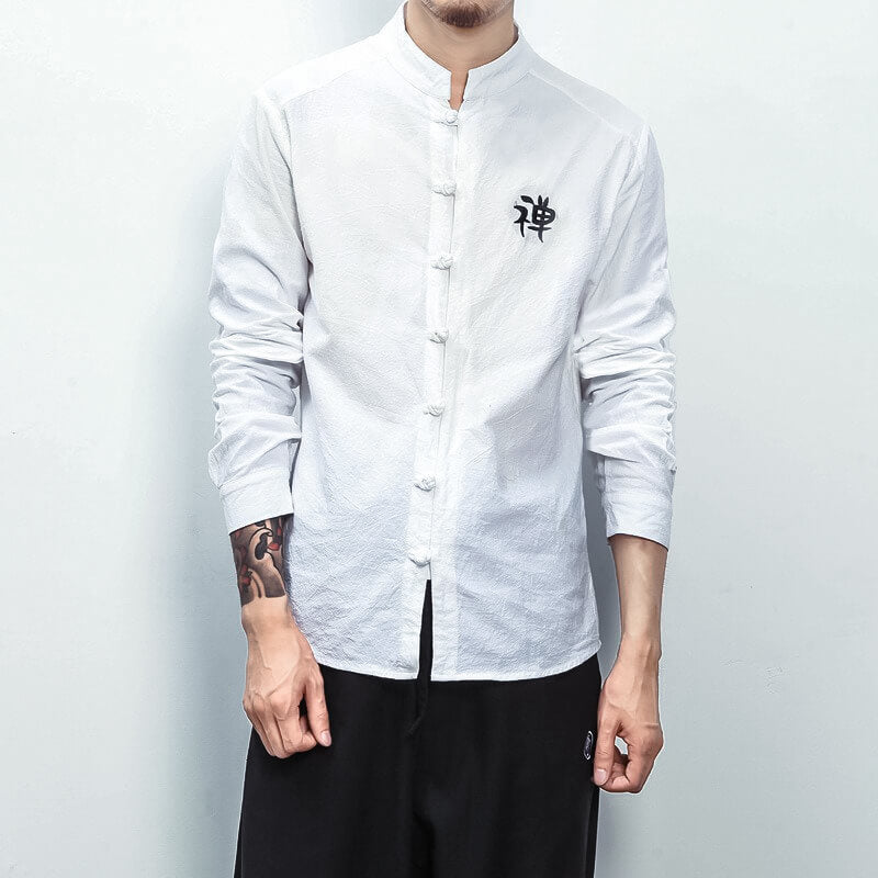 Kuraun Long Sleeve Shirt White