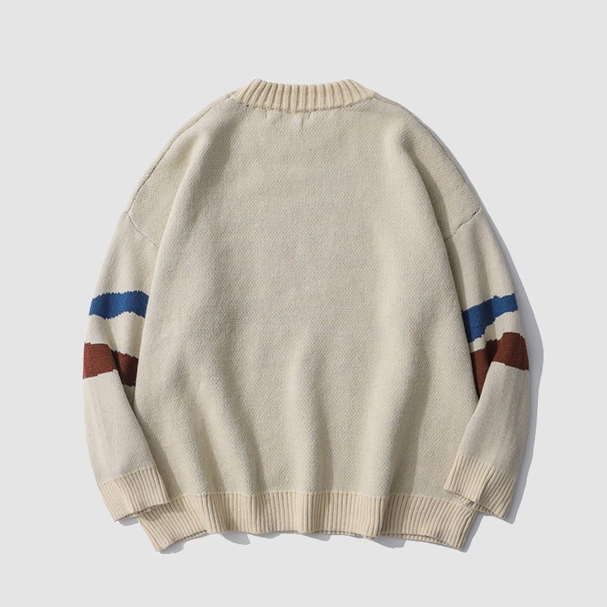 Dinosaur Knitted Print Sweater