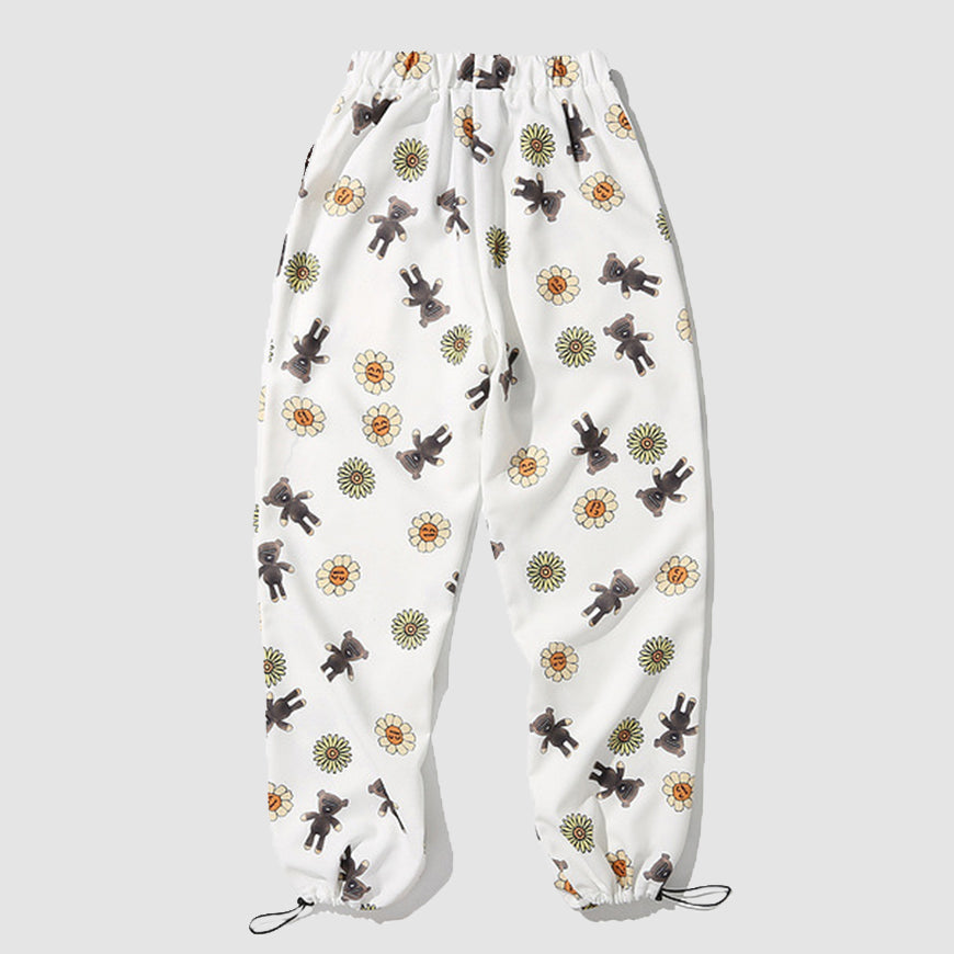 Daisy Bear Print Pants
