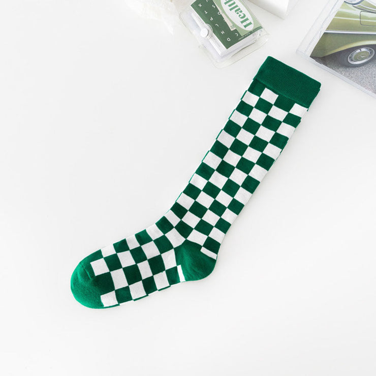 Checkerboard Pattern Socks