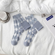 Argyle Pattern Tulle Socks