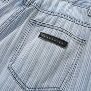 Retro Vertical Stripes Jeans