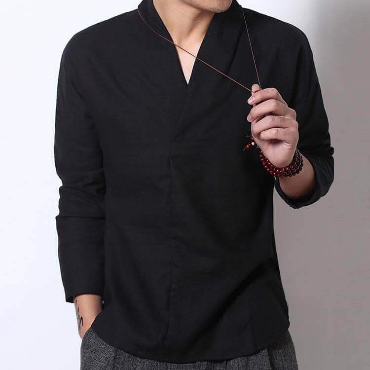 Shinu Sleeve Shirt Black