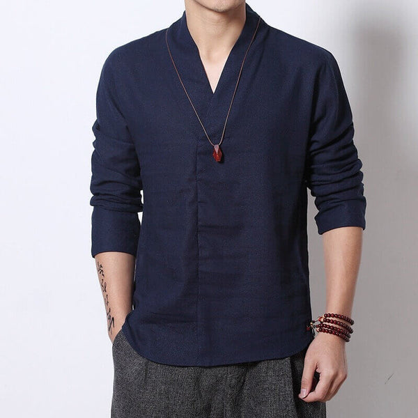 Shinu Sleeve Shirt Blue