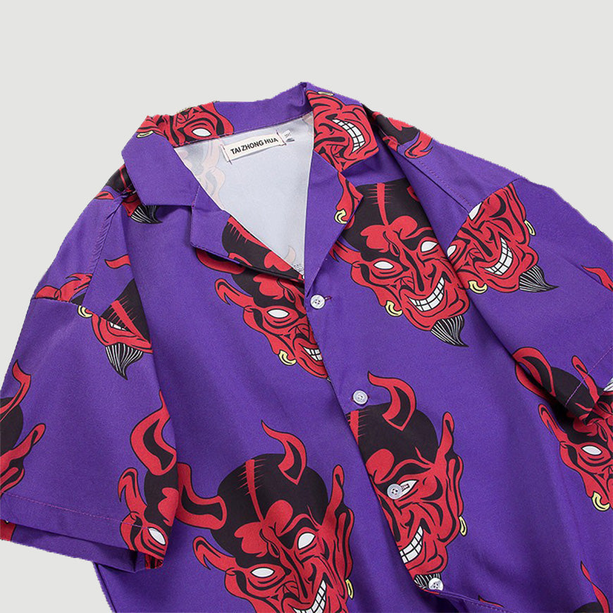 Devil Print Summer Shirt